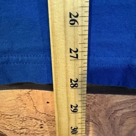 Majestic T-Shirt Men's Blue L 2011 Texas Rangers AL Champions Cotton Tee - Picture 6 of 7